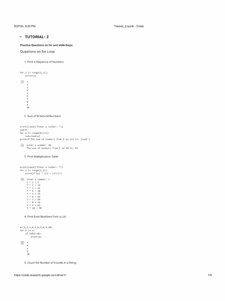 Tut 2 | PDF