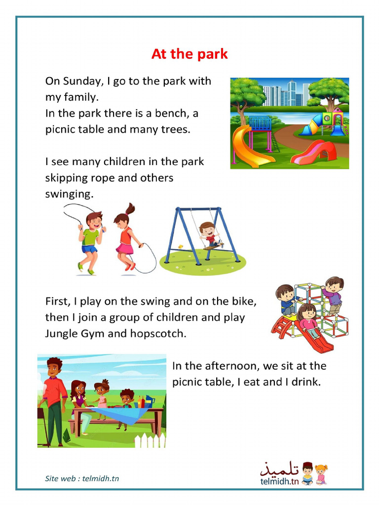 At The Playground Description 1 | PDF