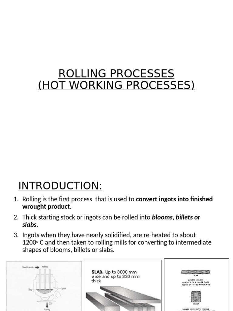 Lecture 2-5 HW Rolling Process | PDF | Rolling (Metalworking) | Metals