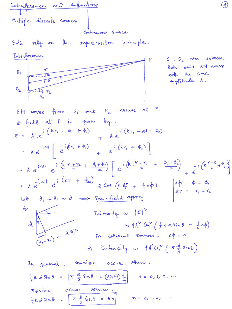 EM Interference Diffraction | PDF