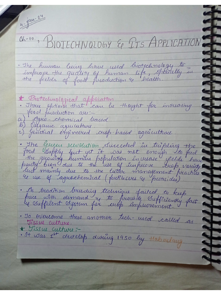 Biotechnology and Its Application | PDF