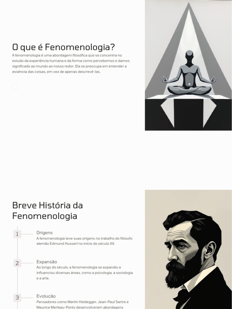 Fenomenologia: Essência e Experiência Humana | PDF | Fenomenologia ...