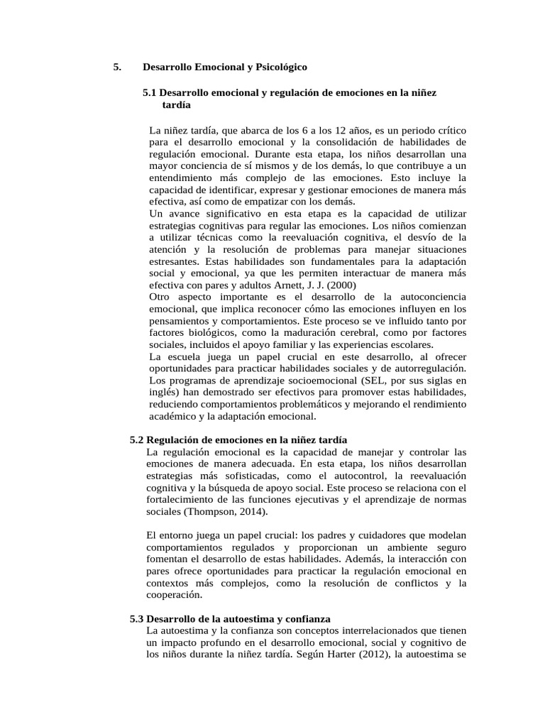 Desarrollo Emocional y Psicológico DAYANA | PDF | Las emociones ...