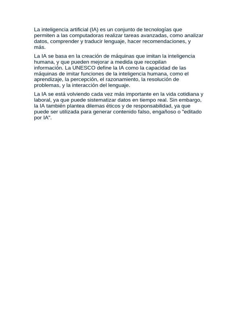 Importancia y retos de la inteligencia artificial | PDF