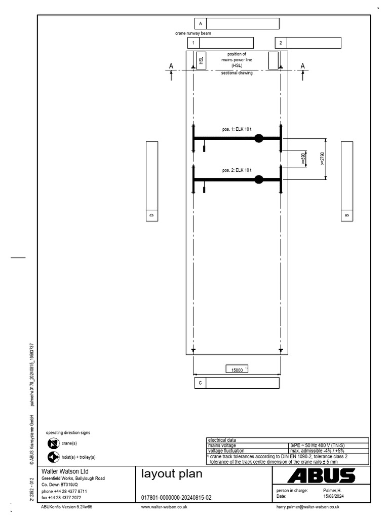 Crane Load and Design Specifications | PDF | Mains Electricity ...