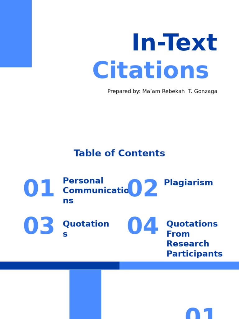 In Text Citations PT 2 | PDF