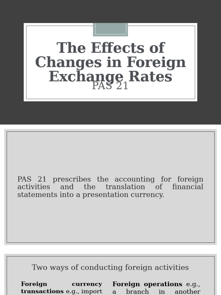 Impact of Foreign Exchange Rate Changes | PDF | Exchange Rate | Money