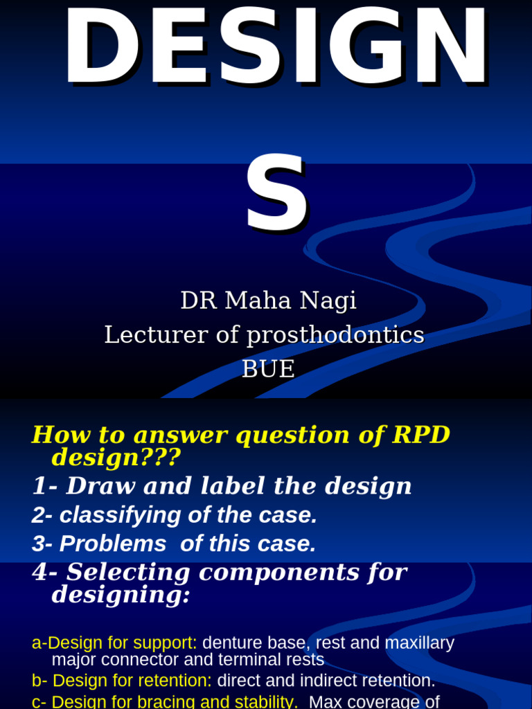 RPD Design Guidelines and Techniques | PDF | Dentistry | Dental Anatomy
