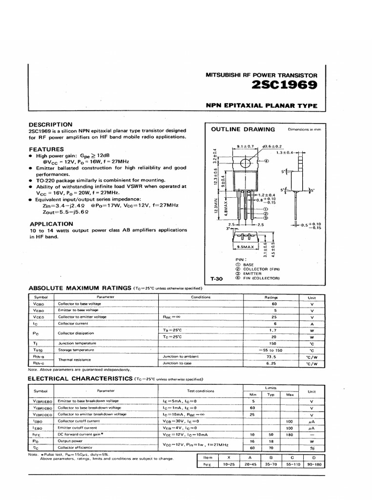 2SC1969 | PDF