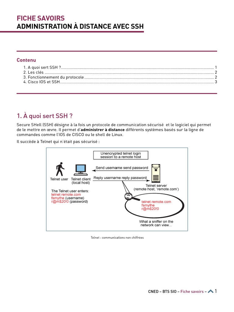 Administration à distance avec SSH | PDF | Enveloppe de protection ...