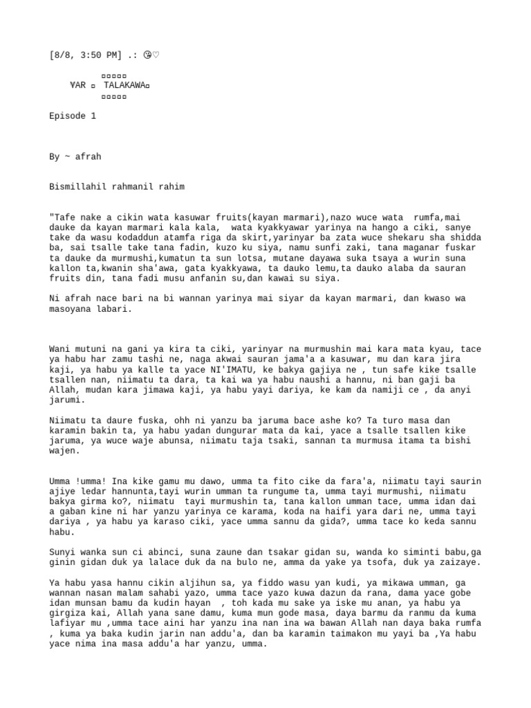 'Yar Talakawa Complete | PDF