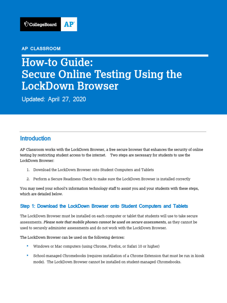 Installing the lockdown browser for ap classroom pdf ios safari