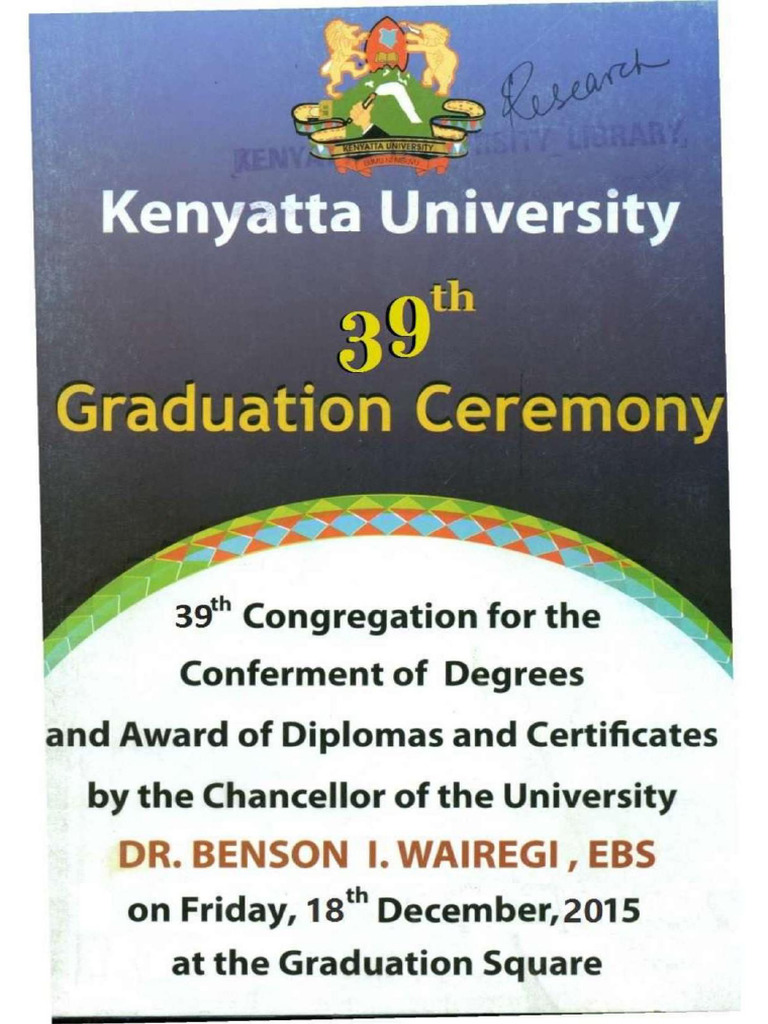 39th Final Graduation Booklet) | PDF | Science | Public Health