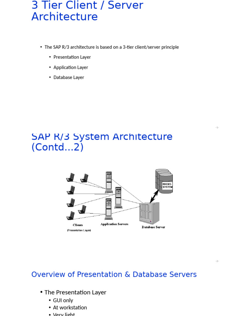 3 Tier Client Server Architecture | PDF