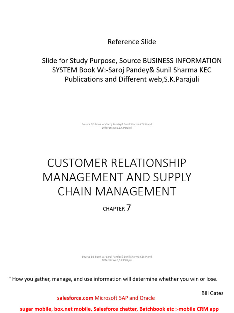 CRM CH 7 | PDF | Customer Relationship Management | Cloud Computing