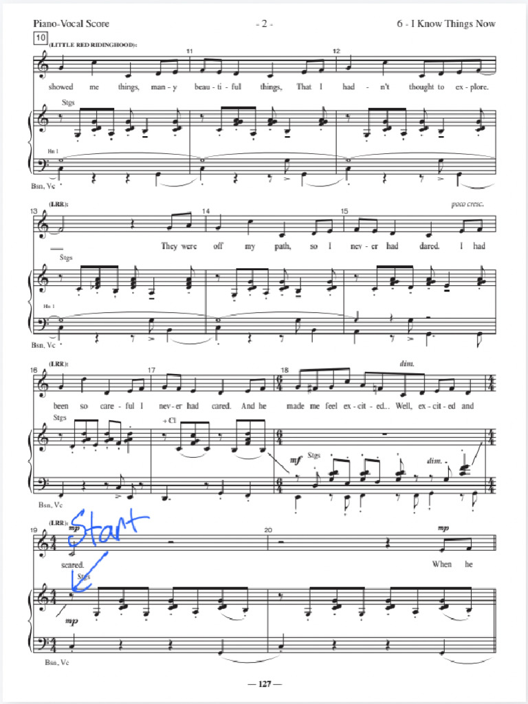 Little Red Piano Score | PDF