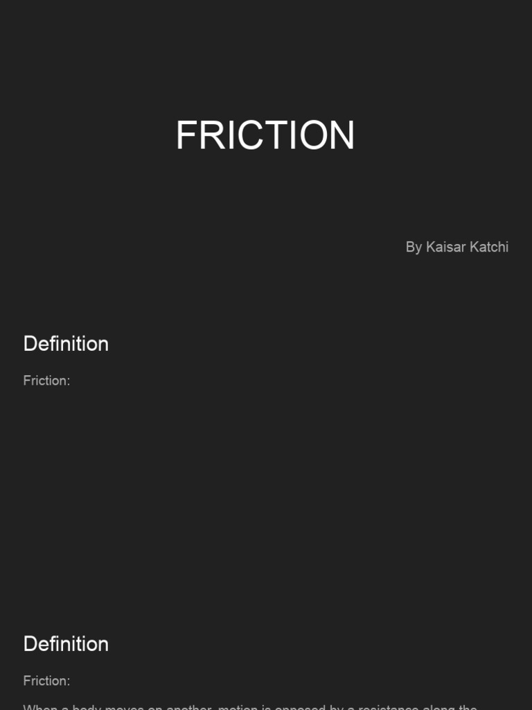 Understanding Friction: Types and Equations | PDF | Friction | Force