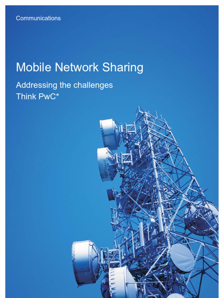 PWC - Mobile Network Sharing - Think The Challenges | PDF