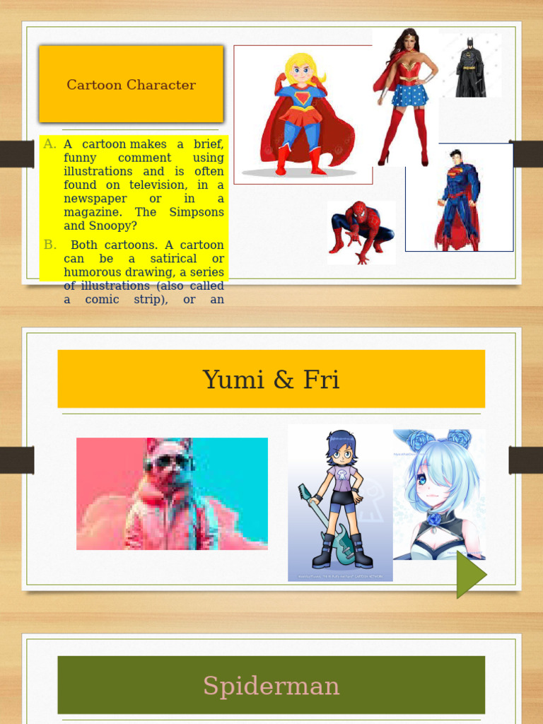 Overview of Iconic Cartoon Characters | PDF