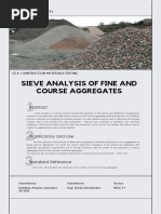 CE 121 LAB #1 - Sieve Analysis of Fine & Coarse Aggregates | PDF ...