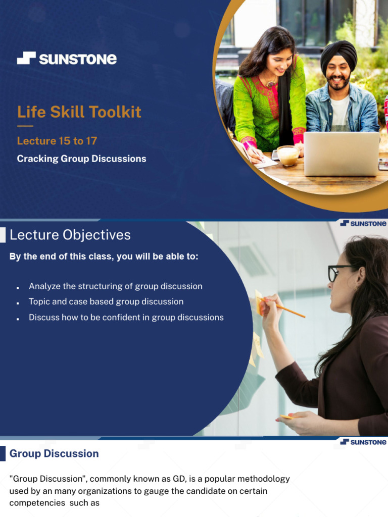 Mastering Group Discussions Skills | PDF | Thought | Nonverbal ...