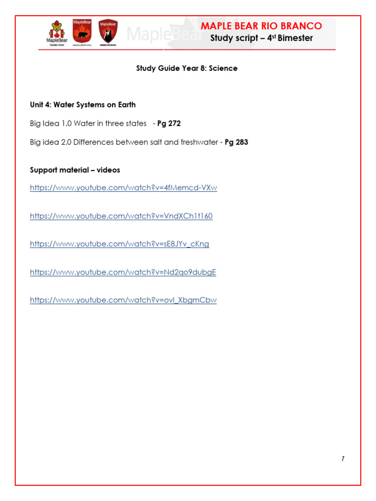 Science+Guide++Review+4b+ +year+8 | PDF