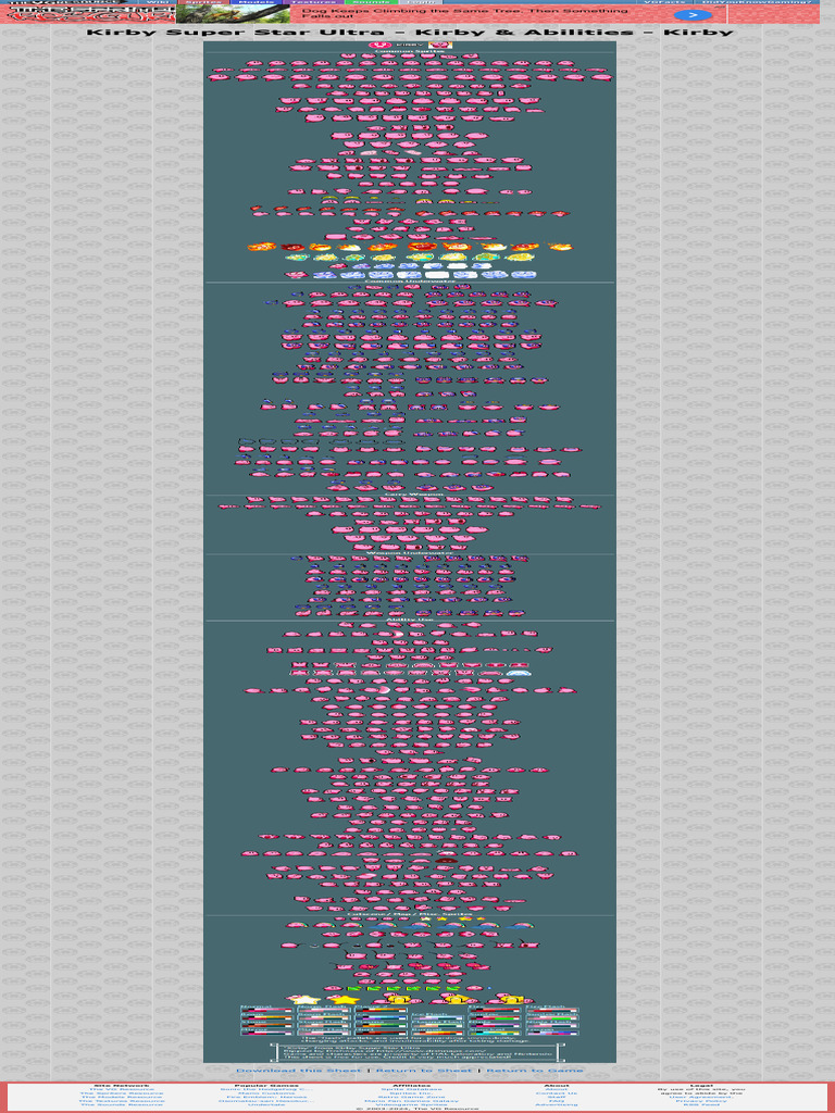 Kirby Super Star Ultra Sprite Resources | PDF