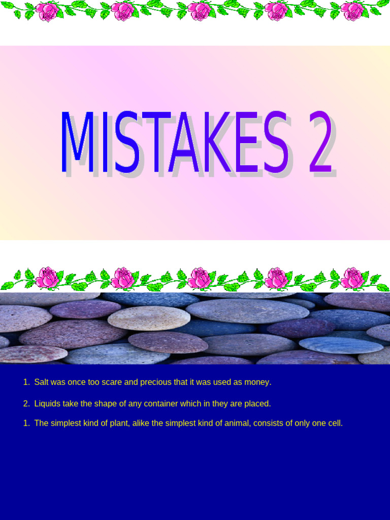 Mistakes 2 | PDF