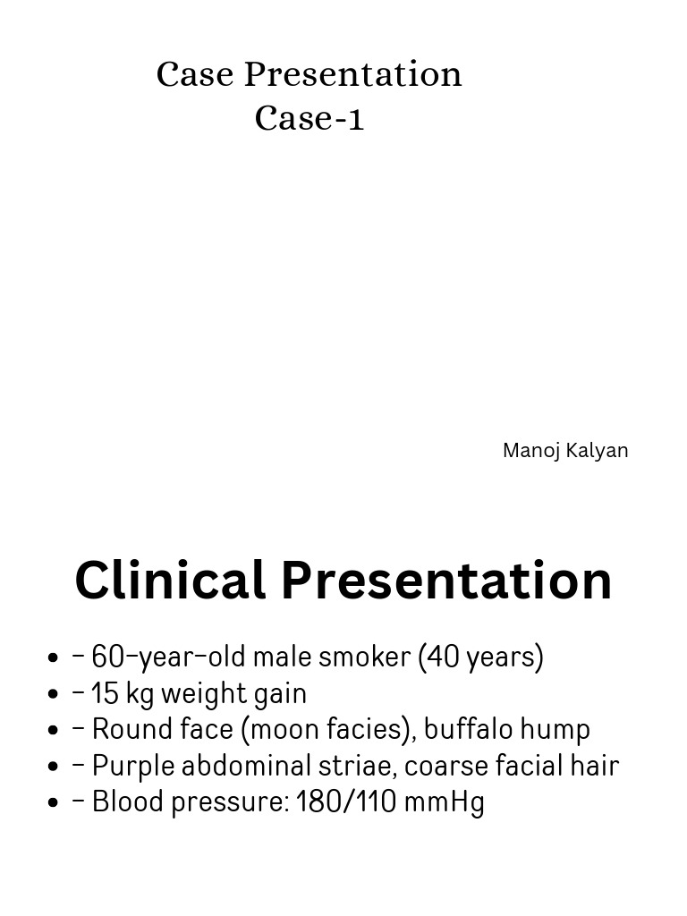 Cushing Syndrome Case Study PDF | PDF