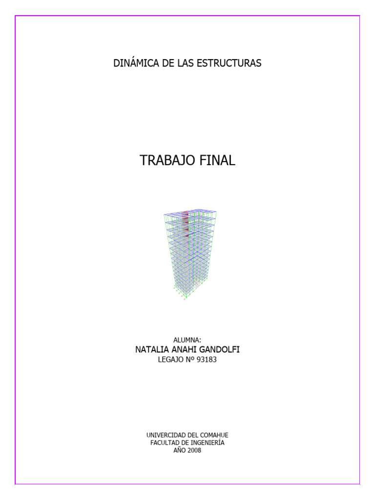 TP Final Dinamica | PDF | Método de elementos finitos | Rigidez