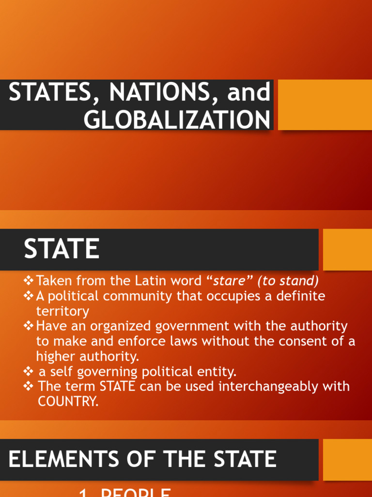 Elements and Origins of the State | PDF | Territorial Waters ...