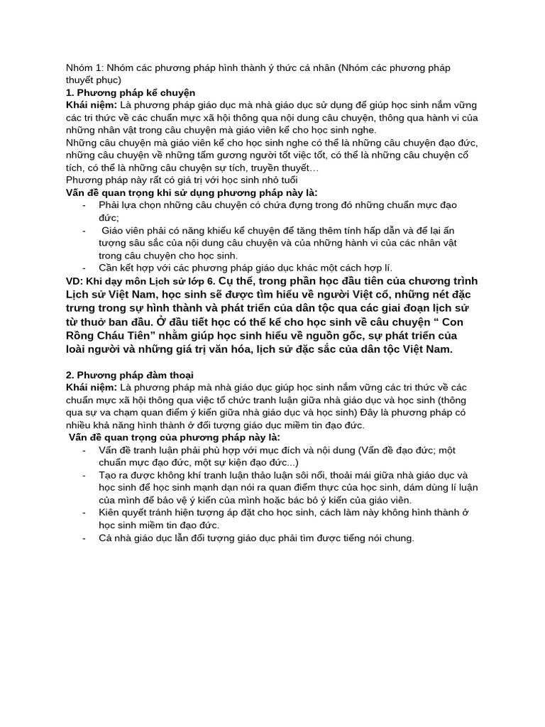 Nhóm 1 PP 1,2 | PDF