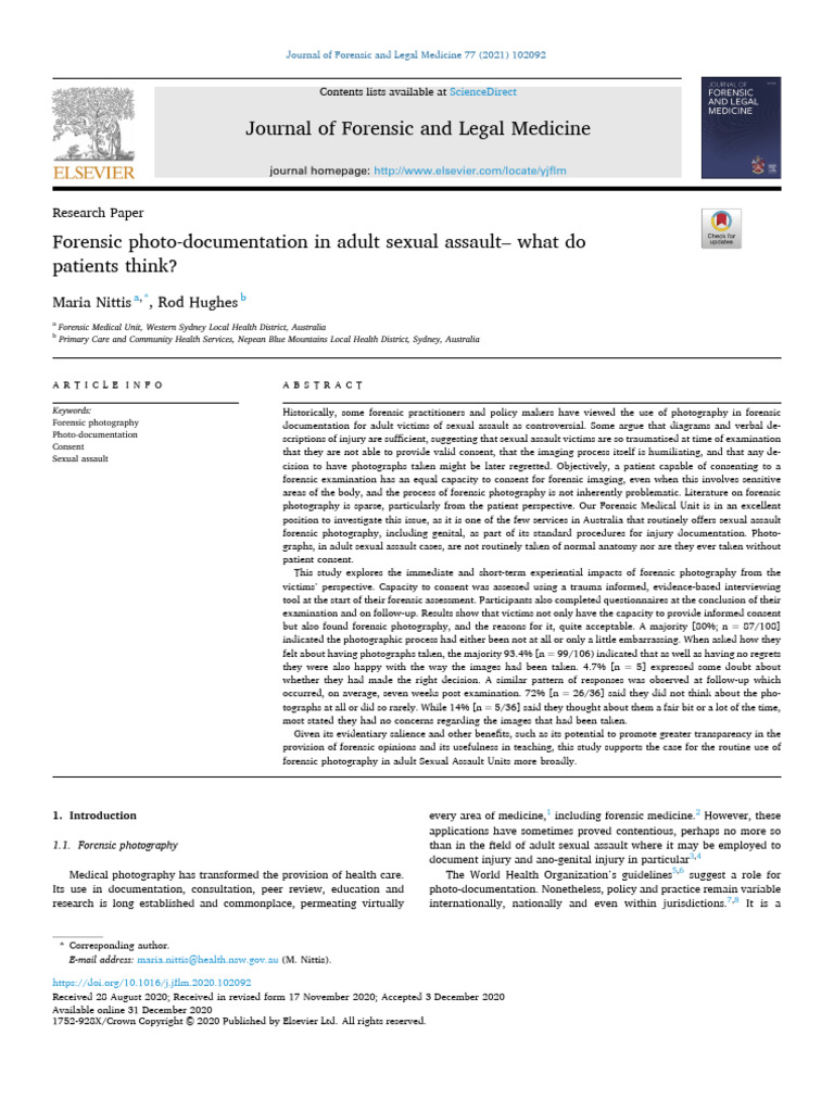 Forensik Jurnal 2 | PDF | Consent | Forensic Science