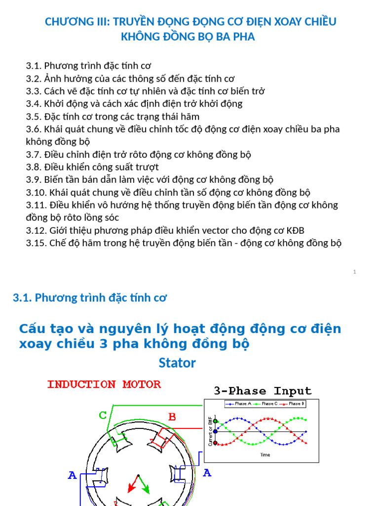 Truyen Dong Dien CH III - Truyen Dong Dong Co Khong Dong Bo 3 Pha | PDF