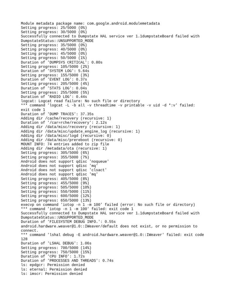 Dumpstate Log Analysis for Buds 2 | PDF | Computer Programming | System ...