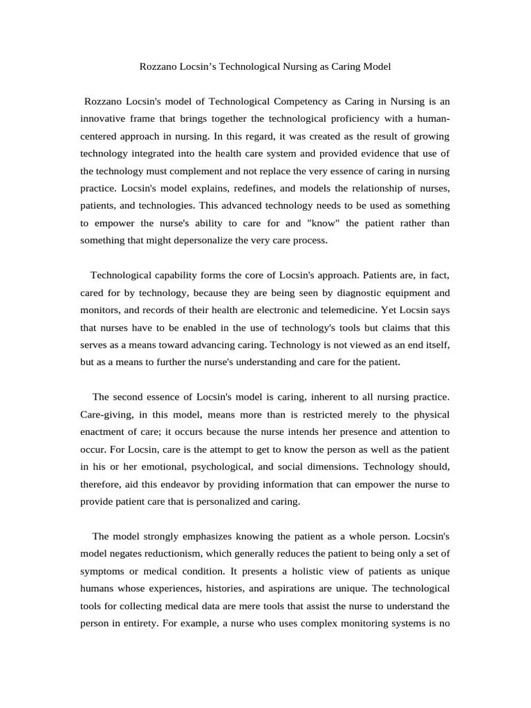 LOCSIN | PDF | Nursing | Artificial Intelligence