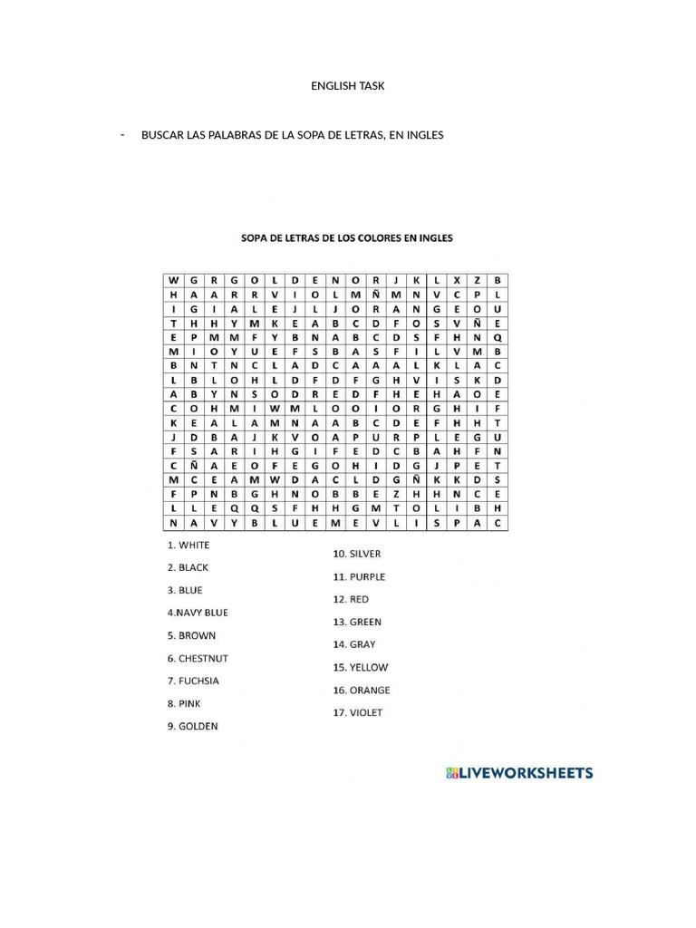 Sopa de Letras 8 | PDF