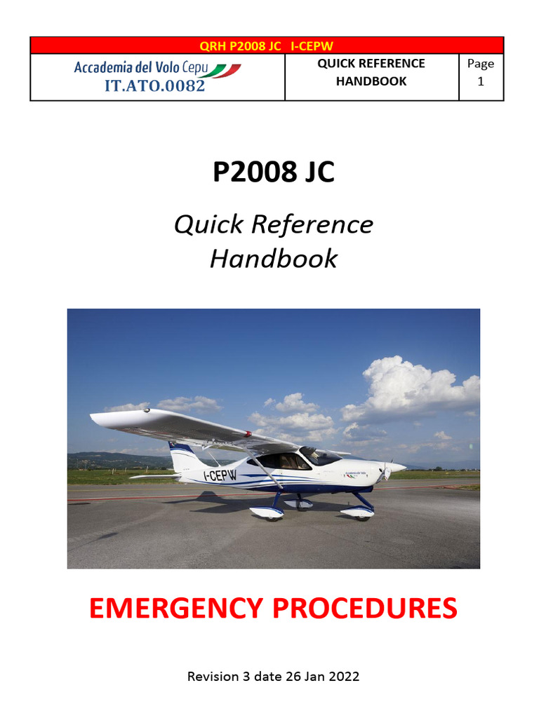 07 - CEPW QRH Part 2 - EMERGENCY CKLIST REV 3 | PDF | Throttle | Engines