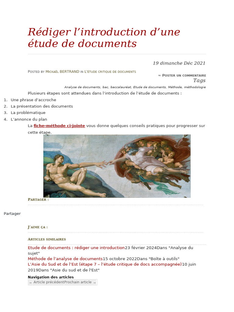 Introduction à l'étude de documents | PDF | Enseignement des Arts libéraux