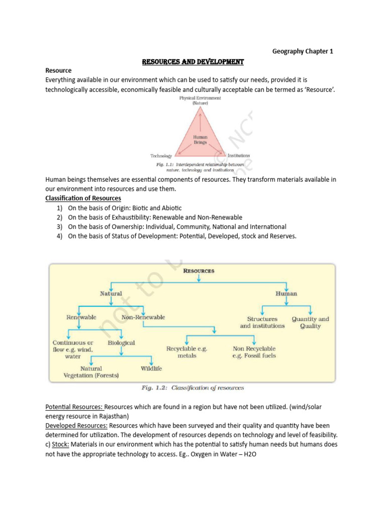 Resource and Development | PDF | Soil | Resource