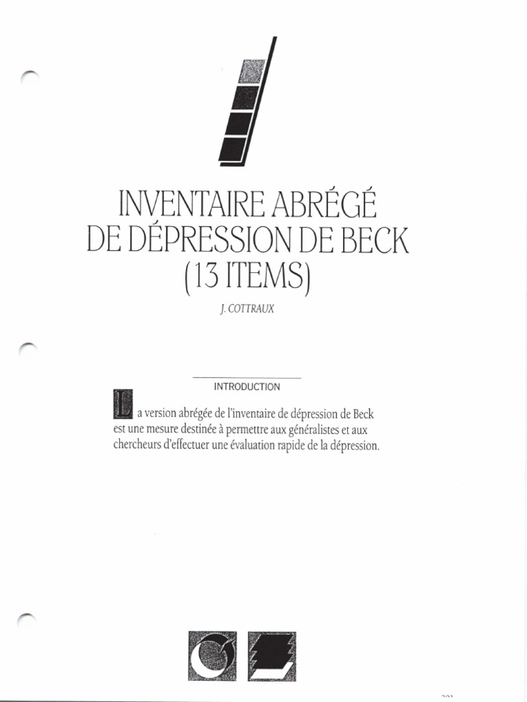 DEPRESSION Inventaire-Depression-Beck | PDF