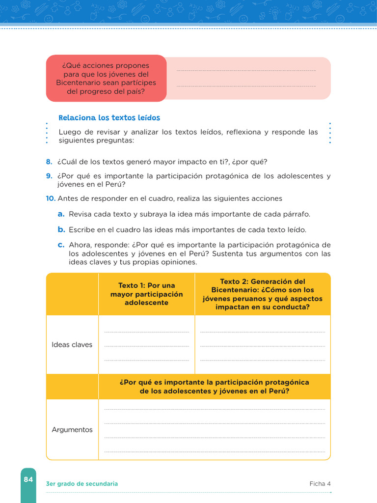 Ficha 4 | PDF | Ensayos