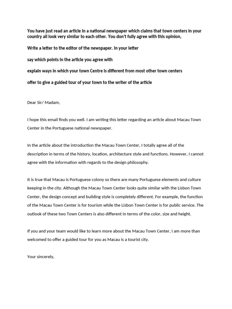 Letter To Editor 1 | PDF