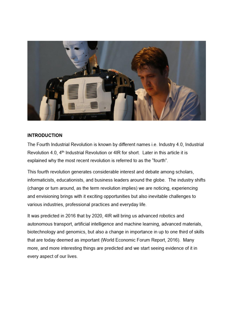 Understanding the Fourth Industrial Revolution | PDF | Internet Of ...