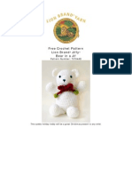 Free Crochet Pattern Lion Brand Jiffy Bear in A Jif