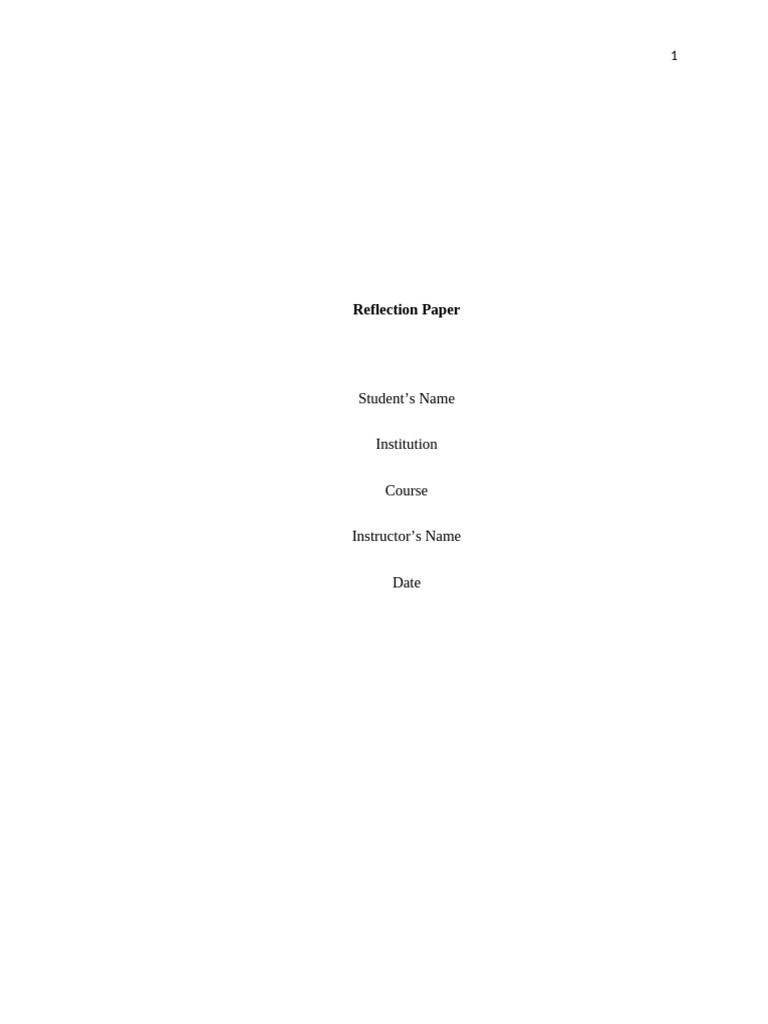 Reflection Paper | PDF | Social Psychology | Politics And Race