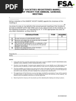 Proxy Voting Form Template | PDF