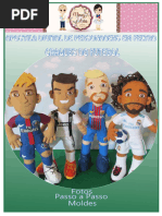 Moldes de Bonecos Jogadores de Futebol | PDF