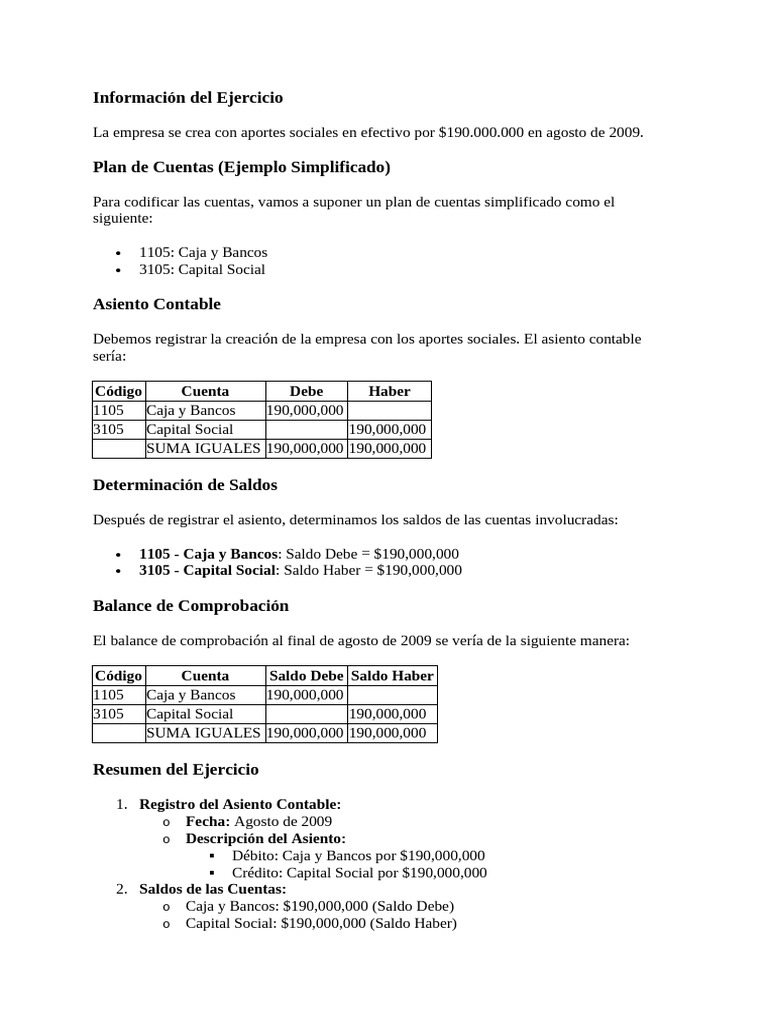 Asientos Contables y Balances 2009 | PDF | Contabilidad | Bancos