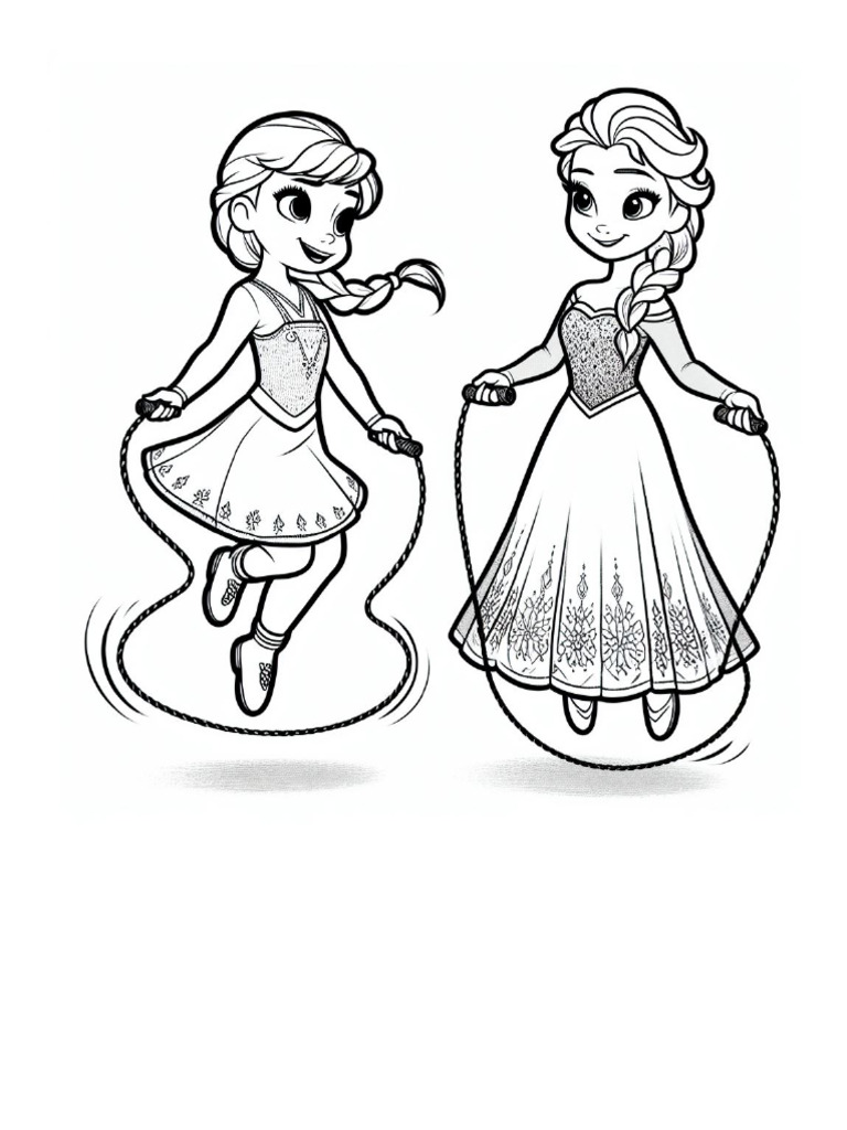 Anna-Und-Elsa-Ausmalbilder (2) From | PDF